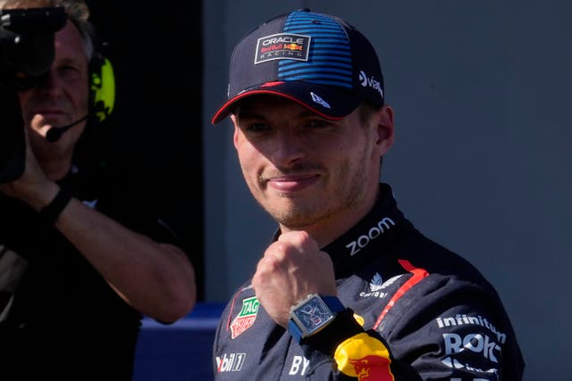 Max Verstappen has recorded eight consecutive pole positions (Luca Bruno/AP)