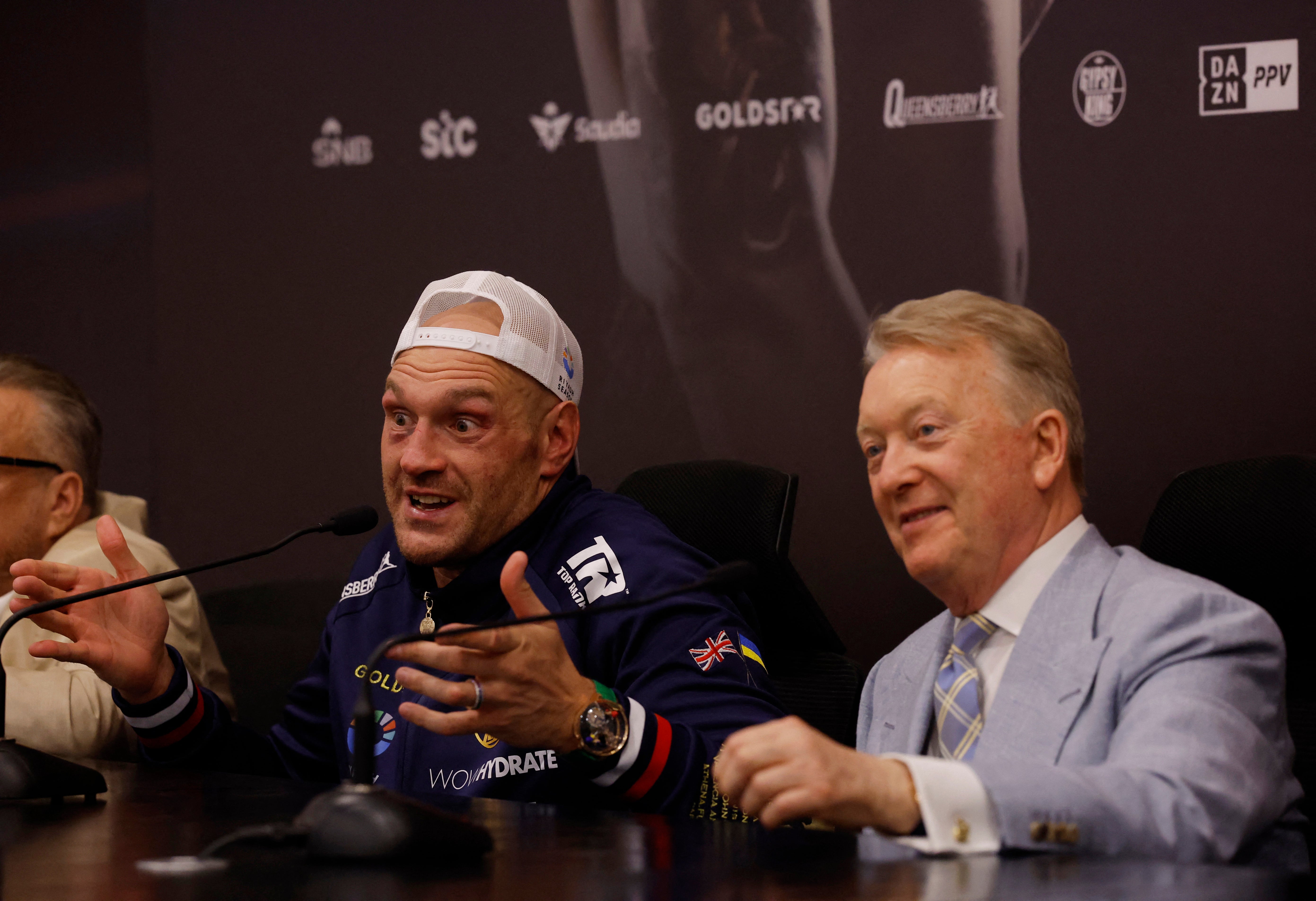 Tyson Fury during his post-fight press conference