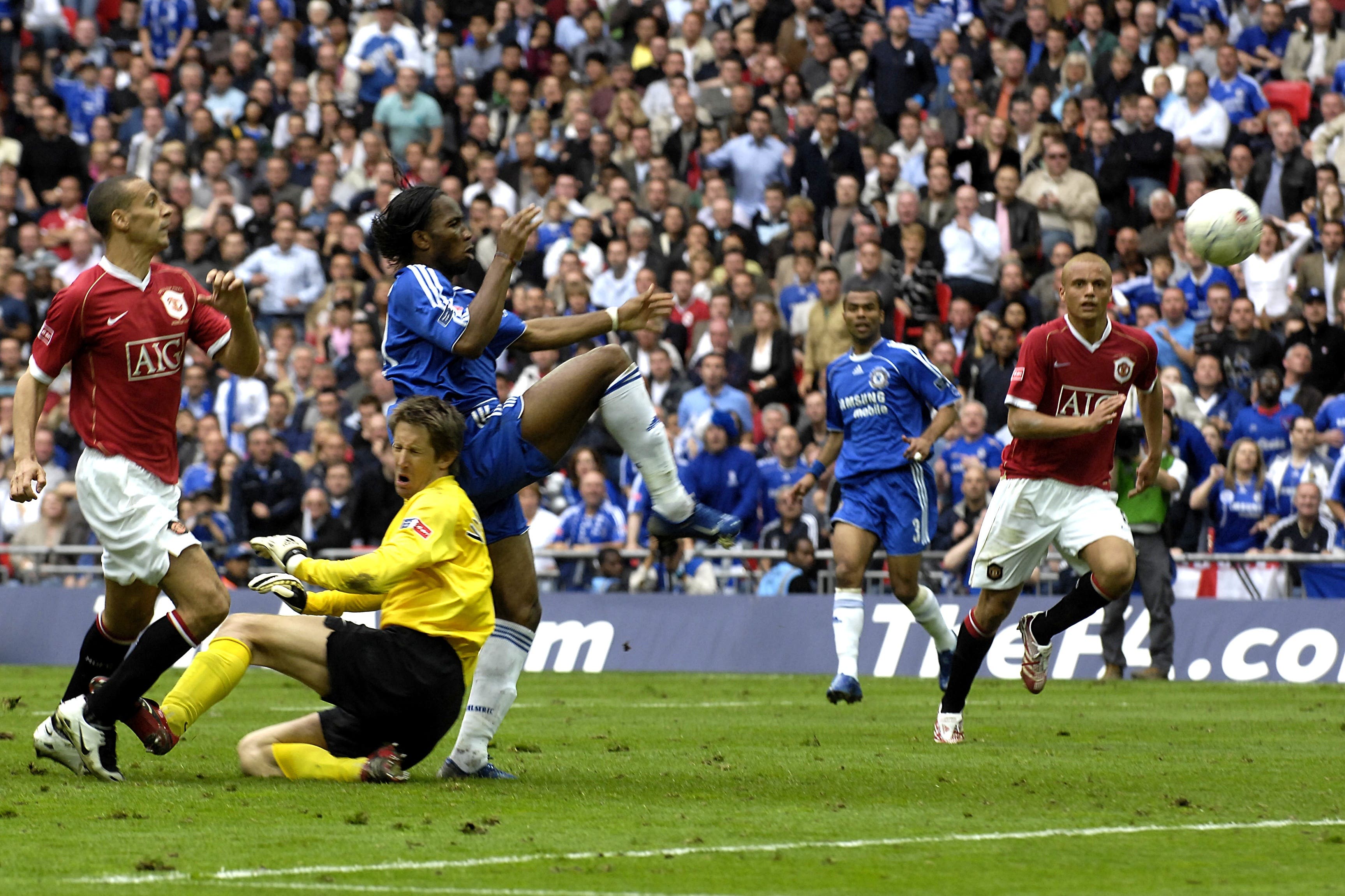 pa ready, jose mourinho, wembley, didier drogba, manchester united, premiership, champions league, english, blackburn, on this day in 2007: didier drogba’s goal wins the fa cup for chelsea at wembley