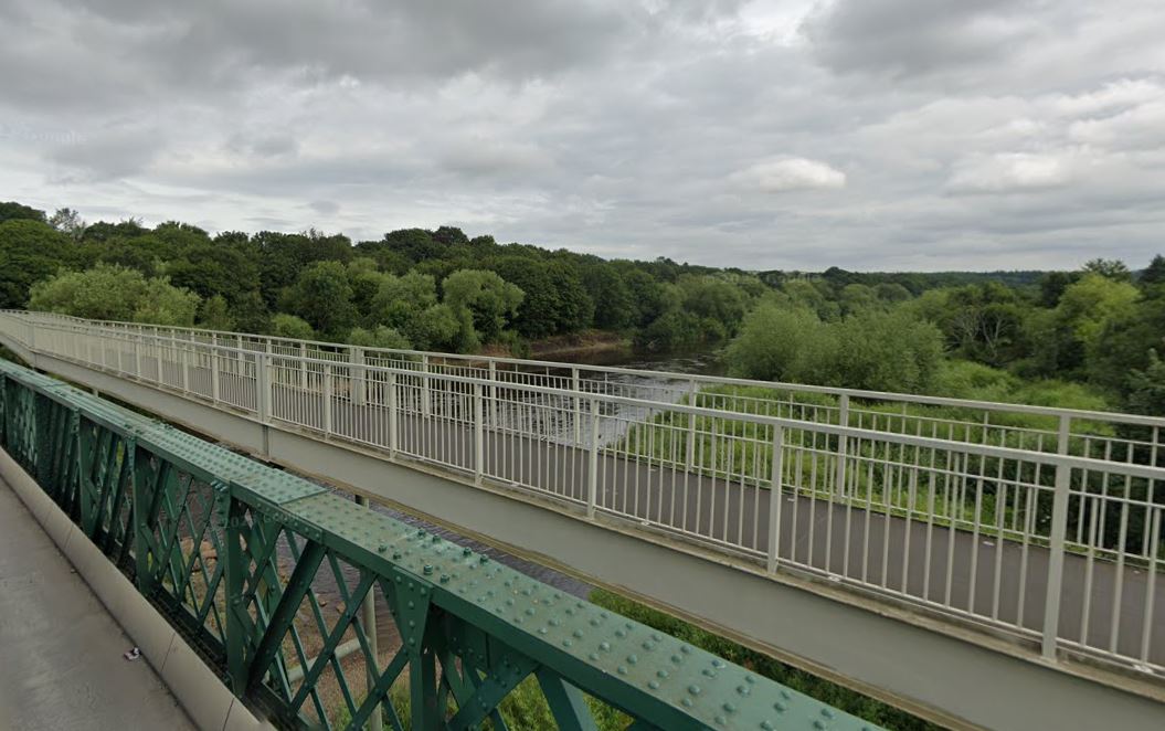 Northumbria Police said it was alerted to the youngsters going into the water near Ovingham Bridge, Northumberland, at around 3.30pm