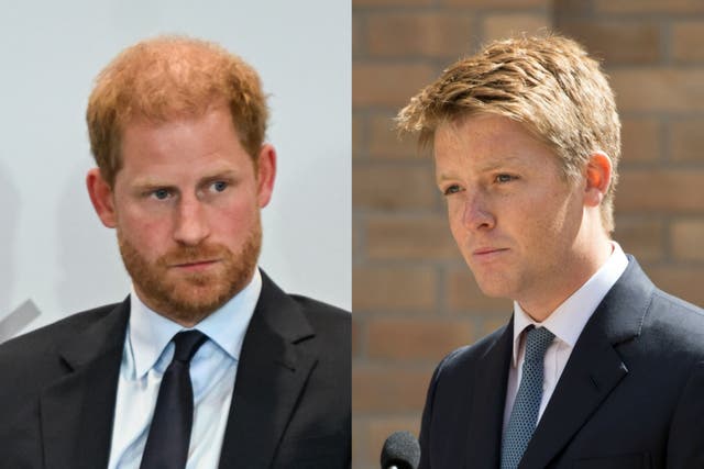 <p>Prince Harry turned down the wedding invitation in a mutual decision with close friend Hugh Grosvenor  </p>