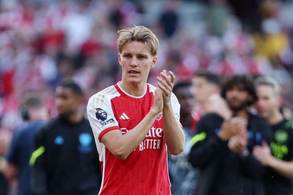Martin Odegaard told the Arsenal crowd that they would be back challenging next season