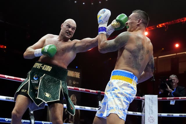 Tyson Fury lost to Oleksandr Usyk in Riyadh on Saturday (Nick Potts/PA)