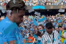 Jack Grealish suffers embarrassing moment celebrating Manchester City’s Premier League win