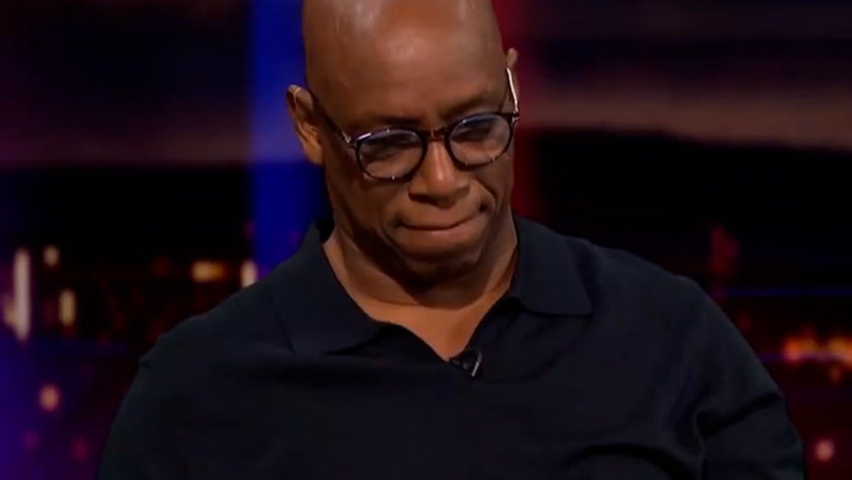 Ian Wright cries as he makes last-ever Match of the Day appearance