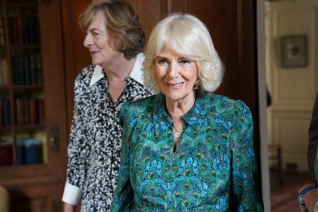 Camilla appears briefly in the new season of The Queen’s Reading Room podcast (Arthur Edwards/The Sun/PA)