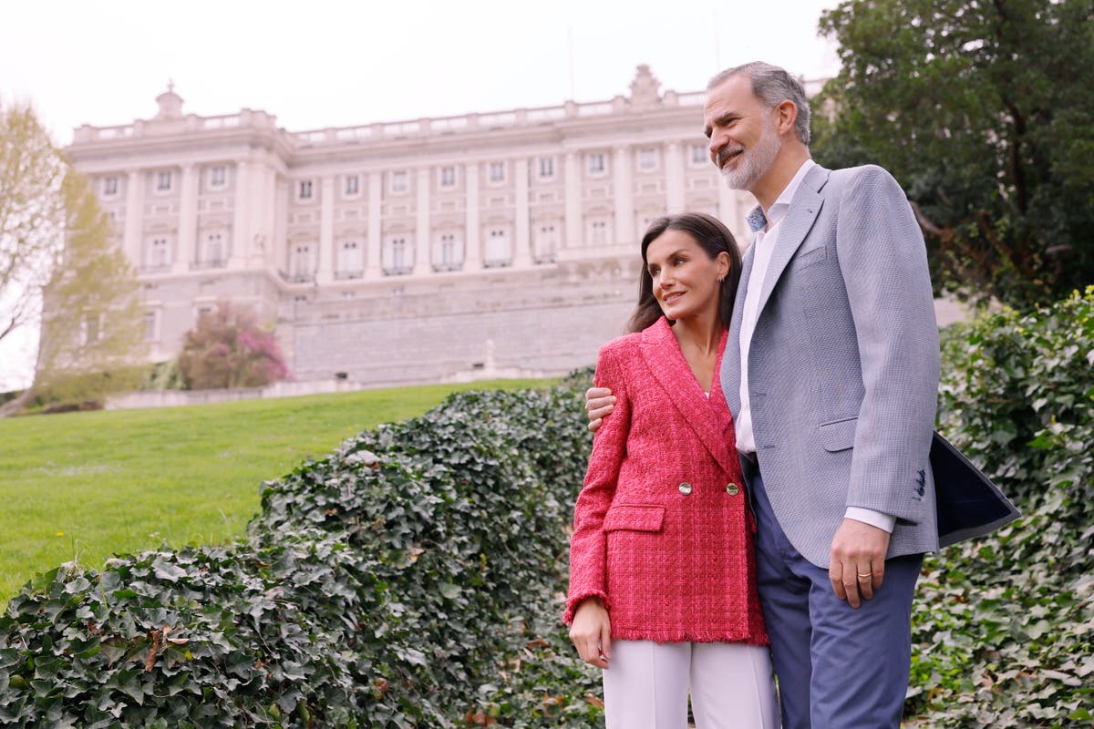 Spain’s Queen Letizia and King Felipe put on brave faces amid claims he’s “devastated” by infidelity rumours