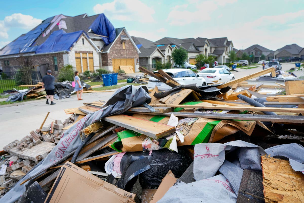 Storms damage homes in Oklahoma and Kansas. But in Houston, most power is restored