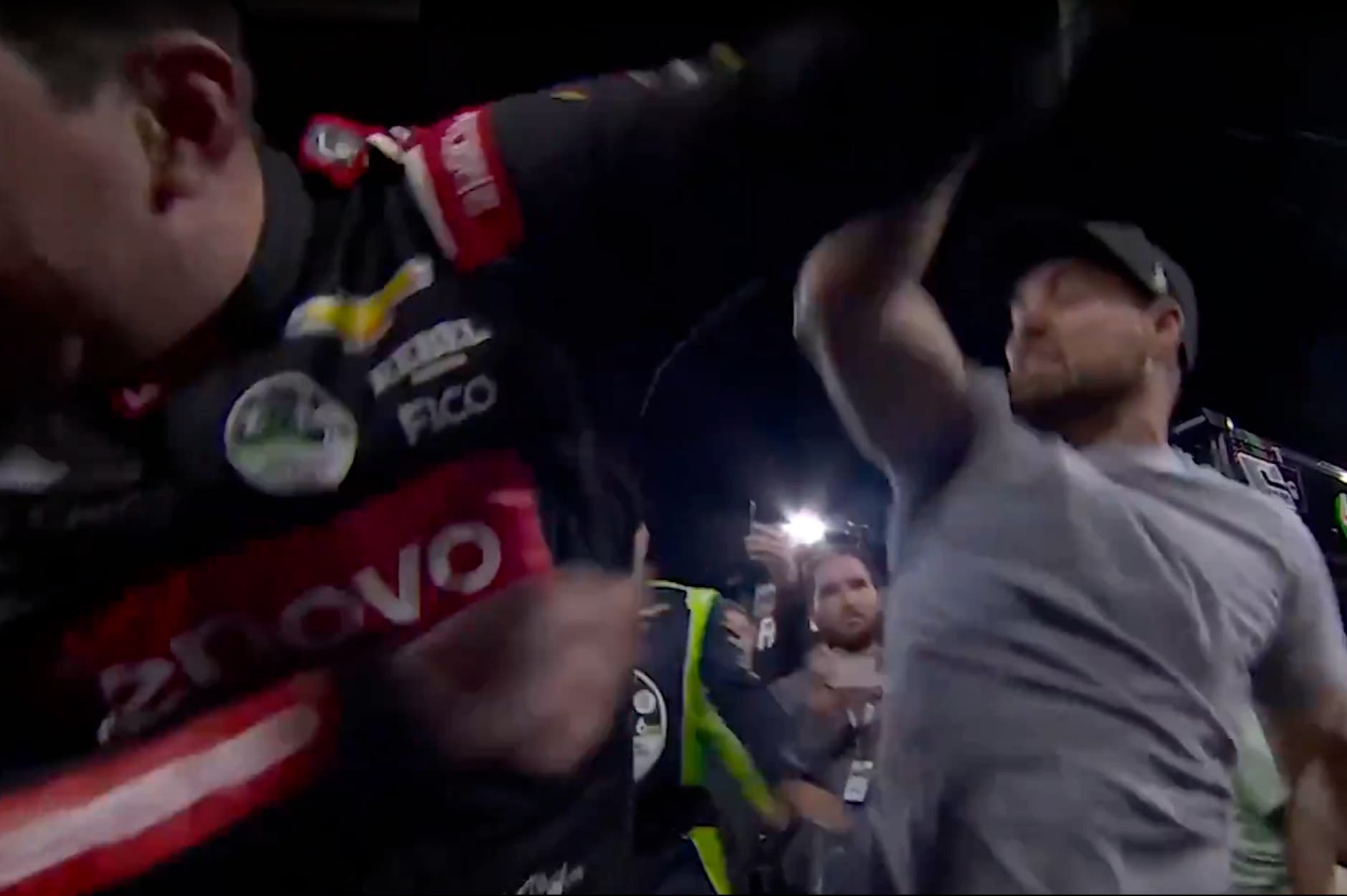 NASCAR drivers throw punches live on air after all-star race - Vimarsana News