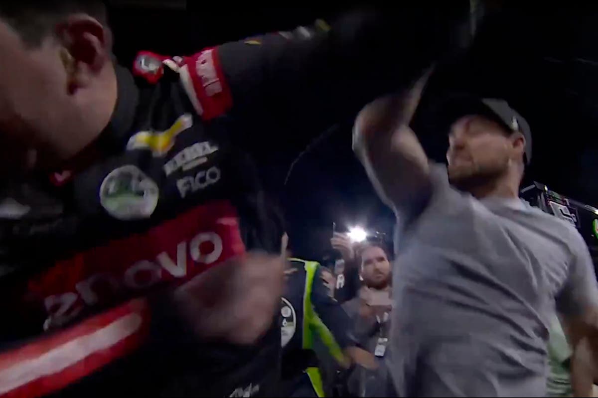 NASCAR drivers throw punches live on air after all-star race