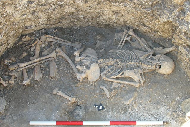 <p>Se encontraron restos de una mujer que fue asesinada de una puñalada en el cuello, además de sufrir daños en una costilla, posiblemente infligidos con violencia, durante las excavaciones de un asentamiento prehistórico que data de hace 2.000 años en Winterborne Kingston, en el centro de Dorset</p>