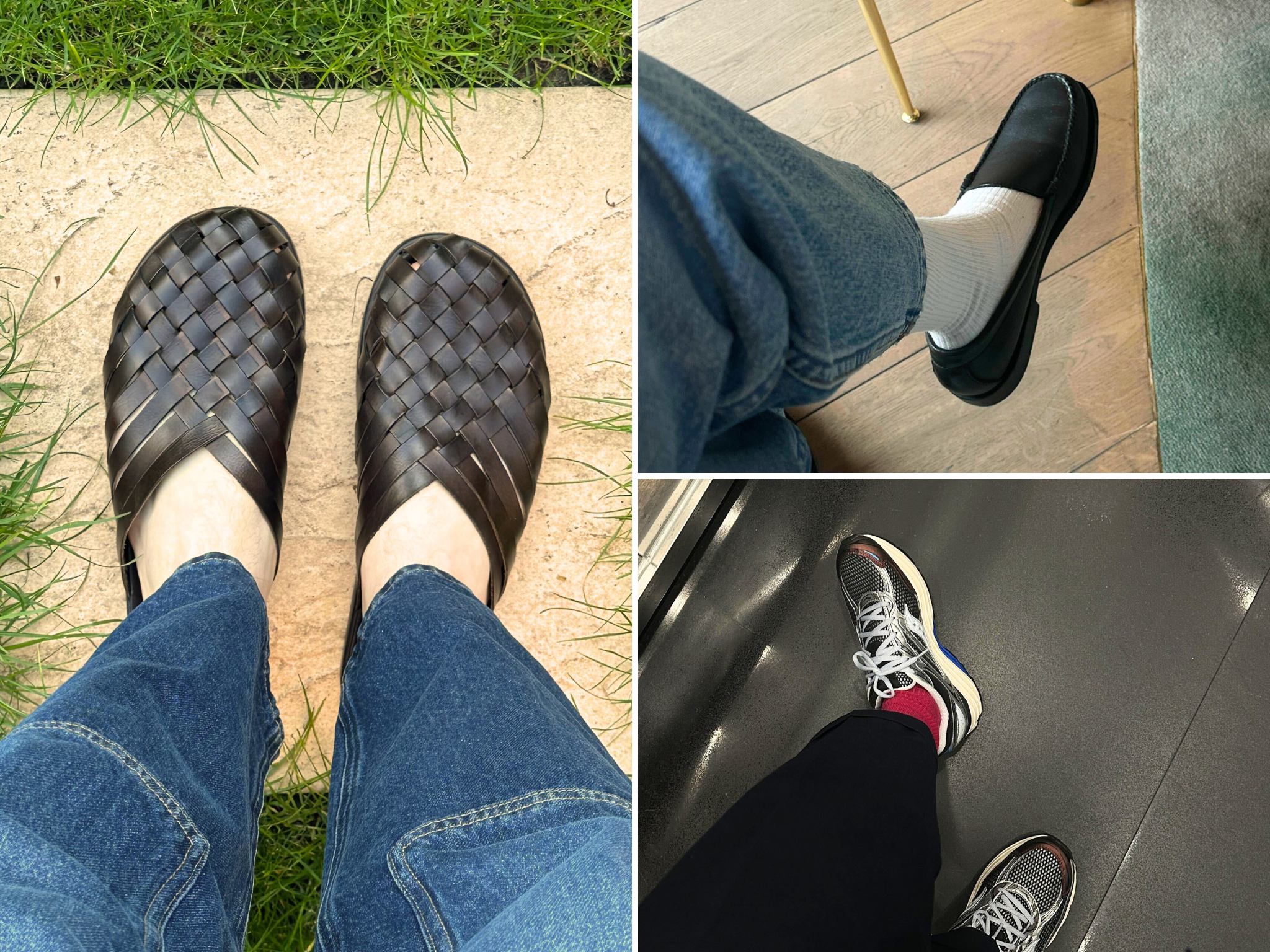 We tested these summer shoes outside, for drinks and to the office
