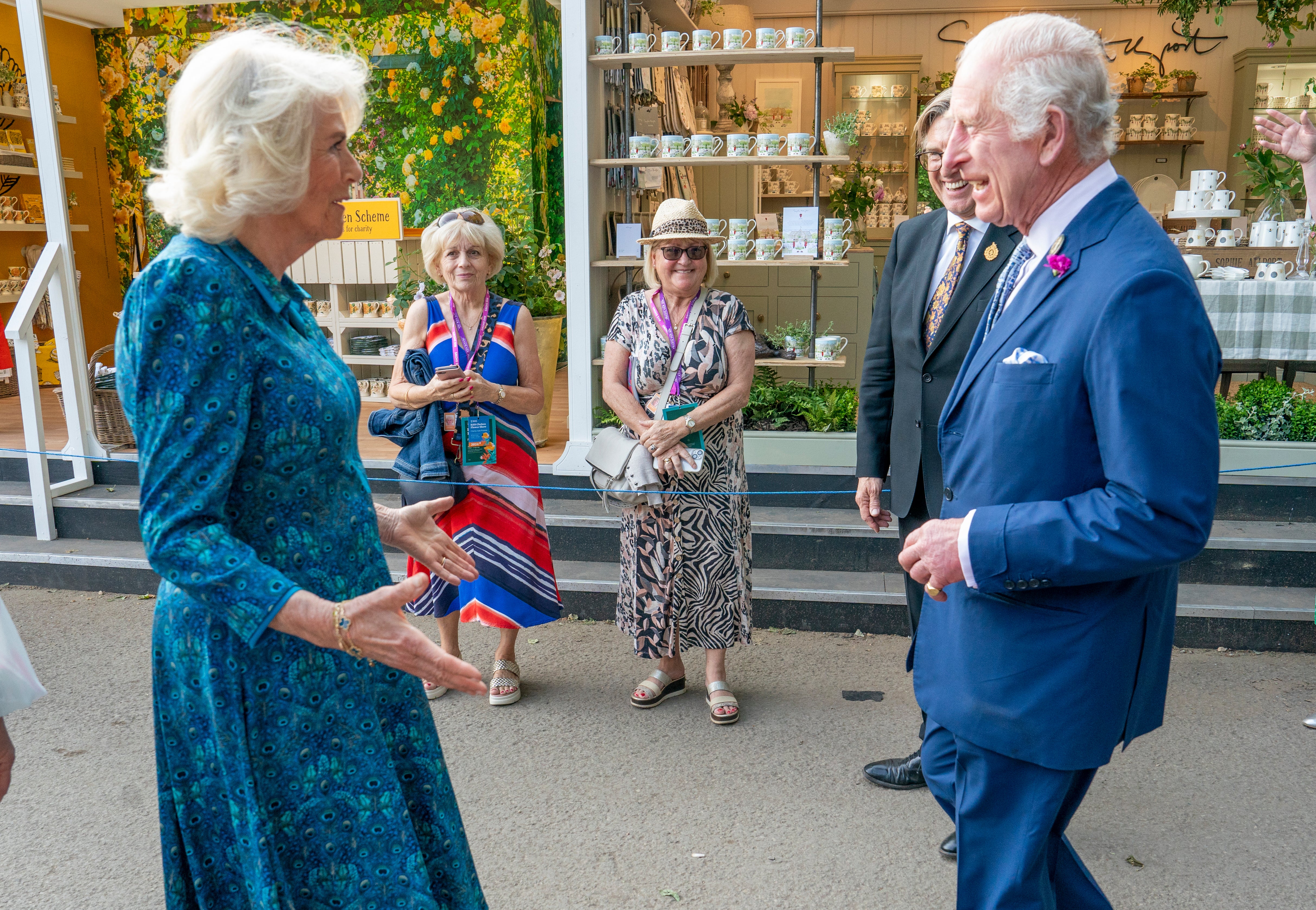 Queen Camilla makes Bridgerton admission during Chelsea Flower Show visit.
