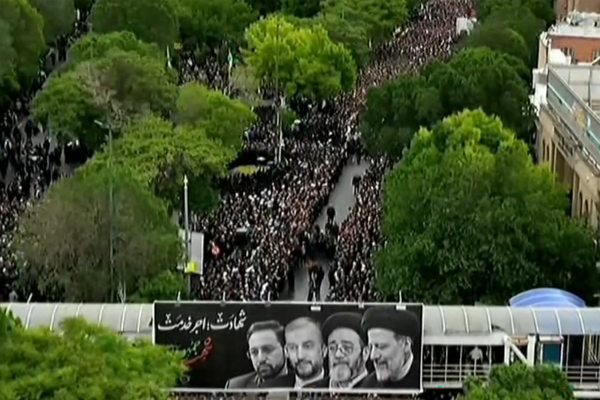 Iran president helicopter crash: Ebrahim Raisi’s funeral procession underway