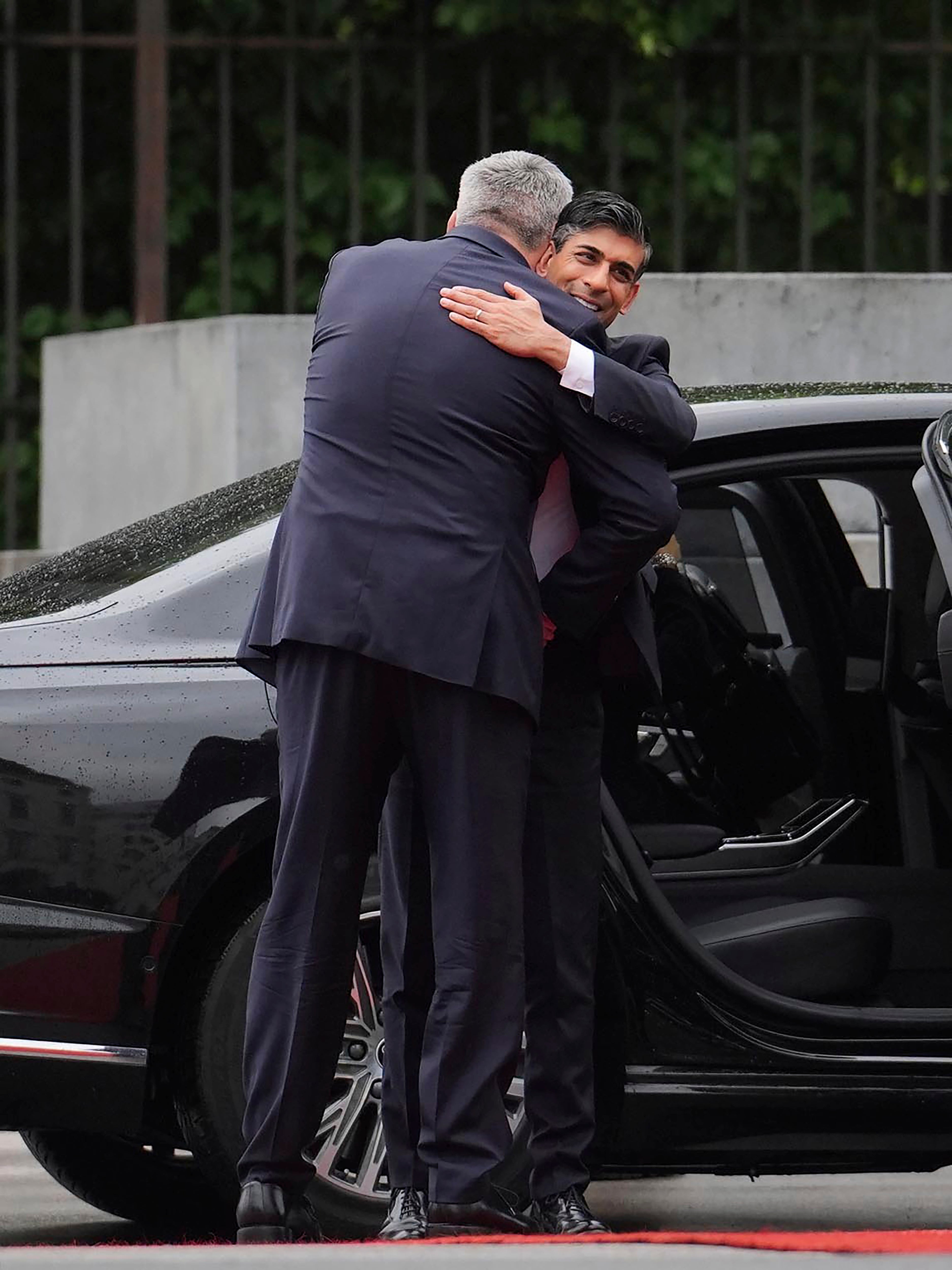 Austrian chancellor Karl Nehammer and prime minister Rishi Sunak