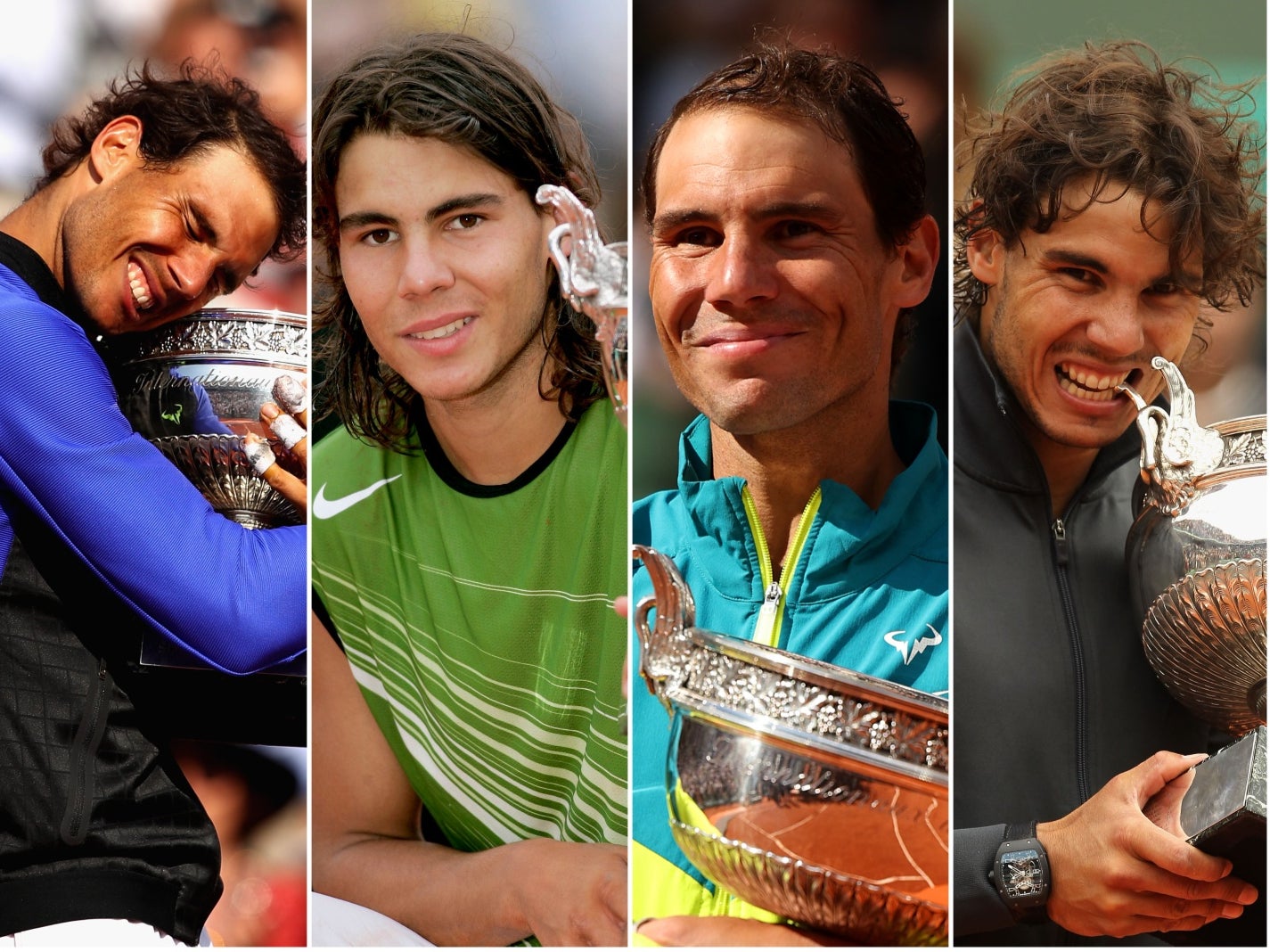 Rafael Nadal won 14 French Opens between 2005 and 2022