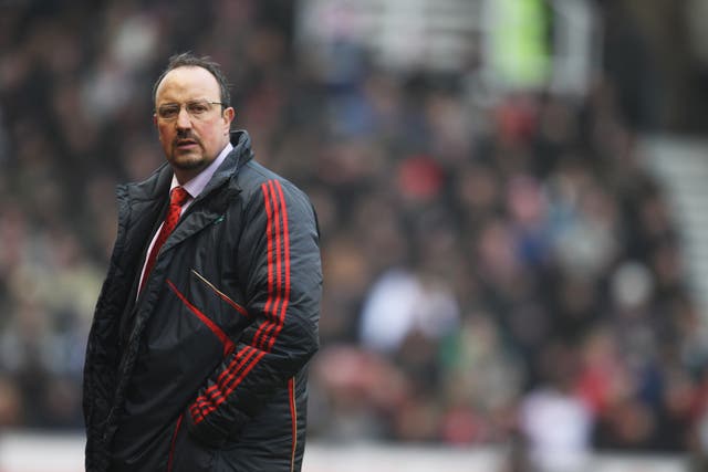 <p>Rafael Benitez was Liverpool manager between 2004 and 2010</p>