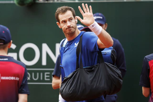 <p>Andy Murray exited the Geneva Open in straight sets </p>