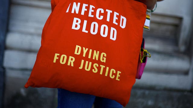 <p>The government is expected to announce £10bn of infected blood scandal compensation</p>