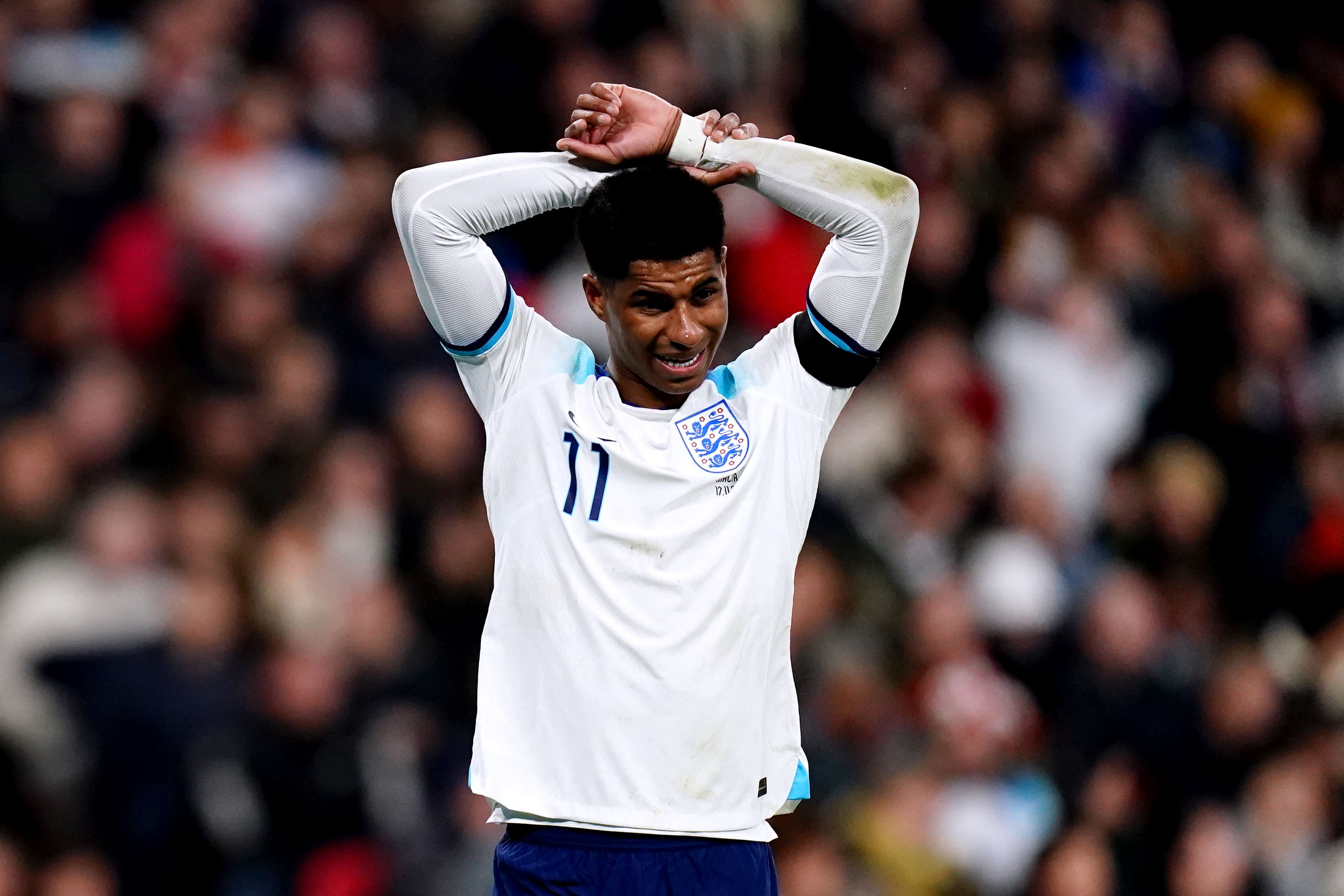 Marcus Rashford is set to miss out on England’s Euro 2024 squad (PA)