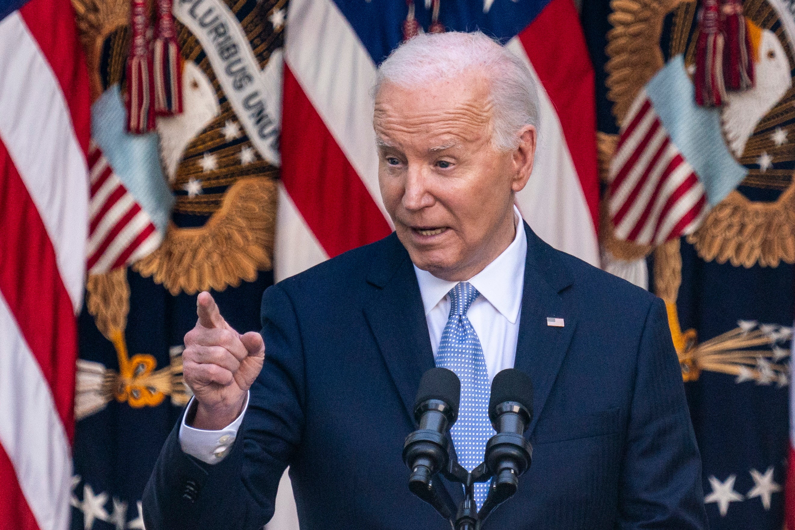 Joe Biden delivers remarks for Jewish American Heritage Month at the White House on 20 May