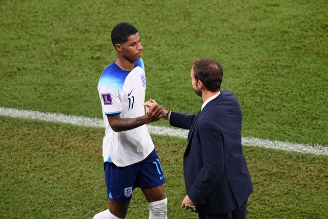 <p>Rashford played for Southgate at two World Cups and two Euros  </p>