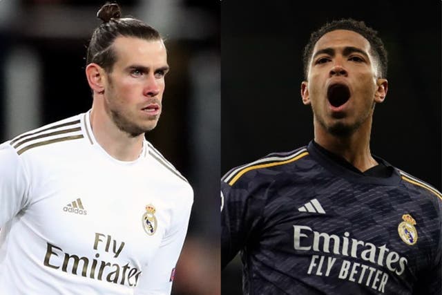 Gareth Bale believes England’s Real Madrid midfielder Jude Bellingham has a strong case to win the Ballon d’Or this year (PA)