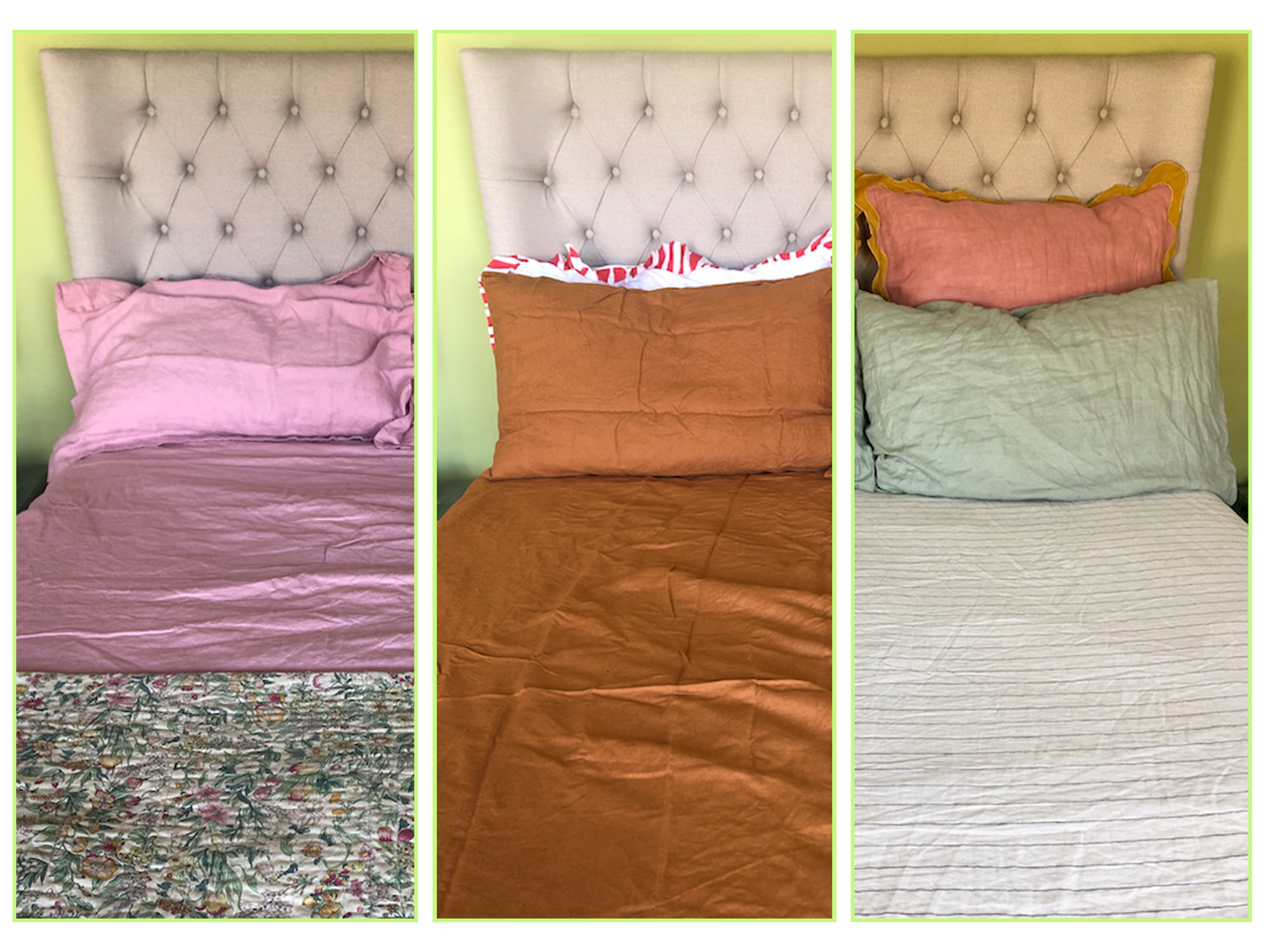 A selection of the dreamy linen bedding sets we tested