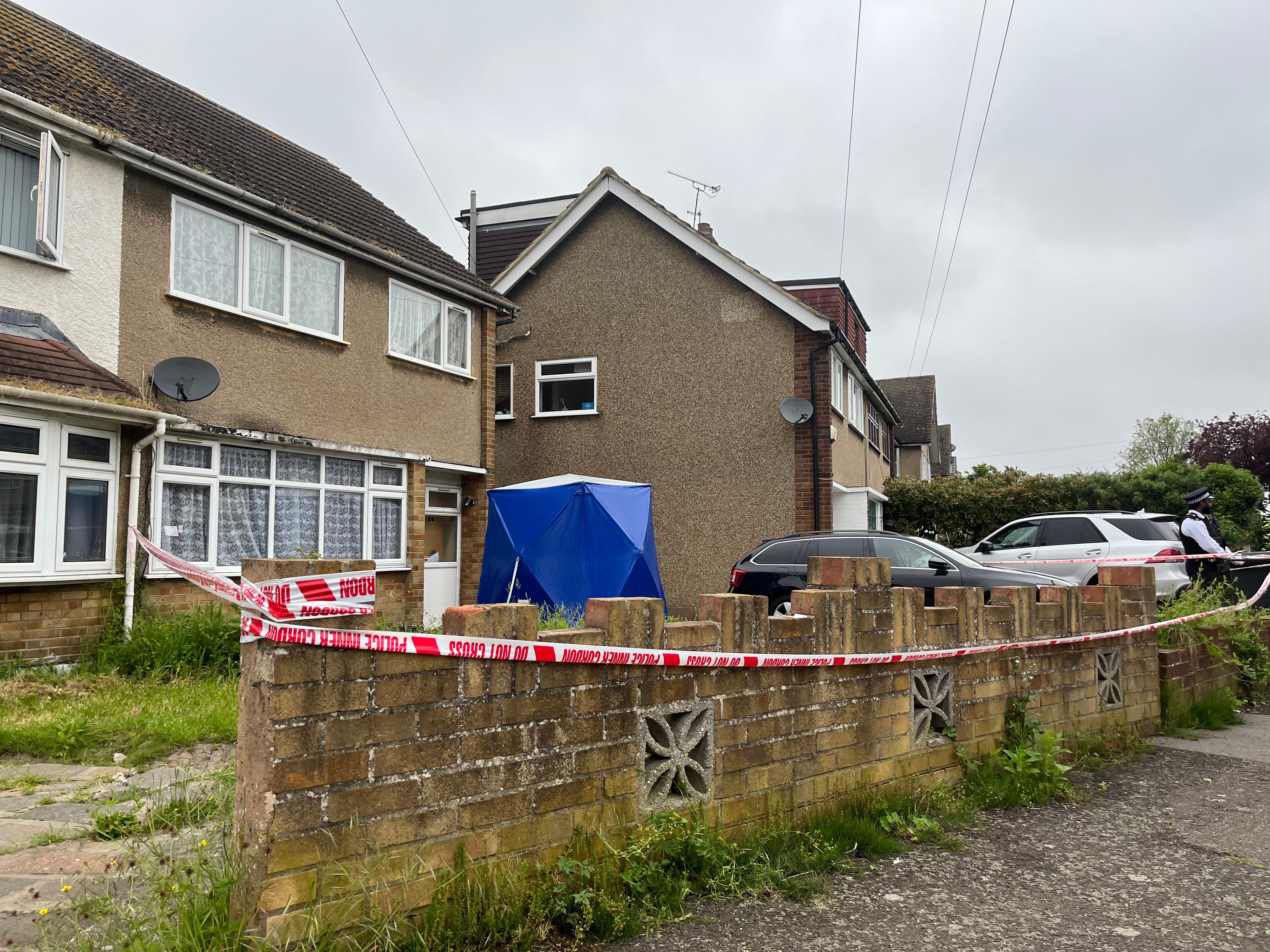 Residents were evacuated from Cornwall Close following the attack