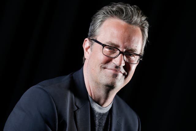 <p>Matthew Perry poses for a portrait on Feb. 17, 2015, in New York. He died at his LA home last October  </p>