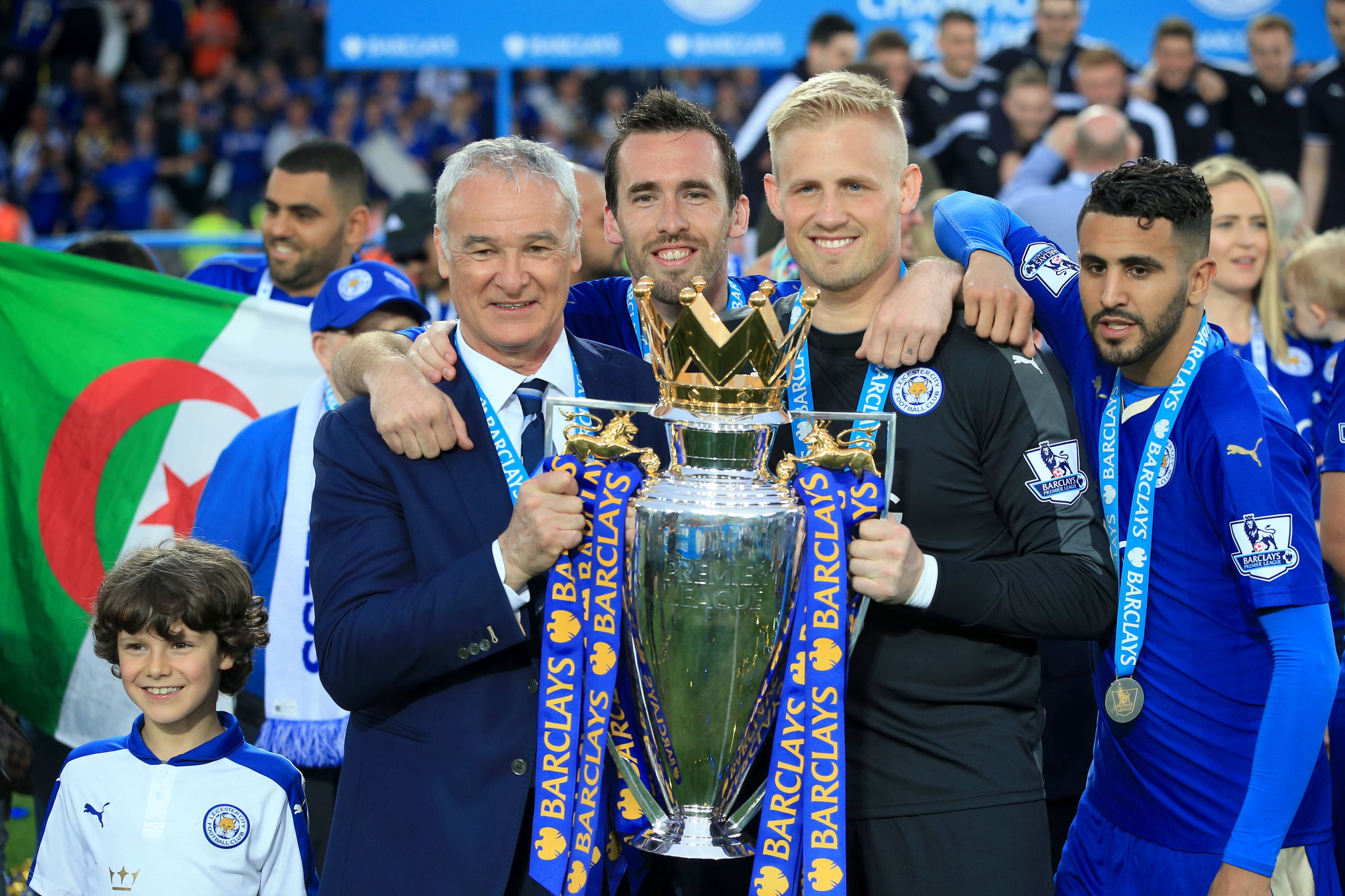 Claudio Ranieri, left, won the Premier League title with Leicester in 2016