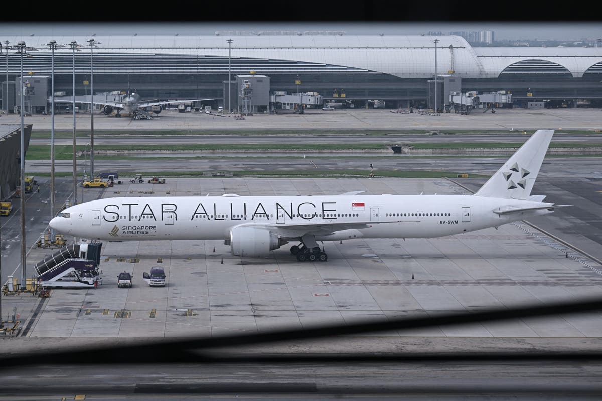 View of Singapore Airline plane hit by deadly turbulence