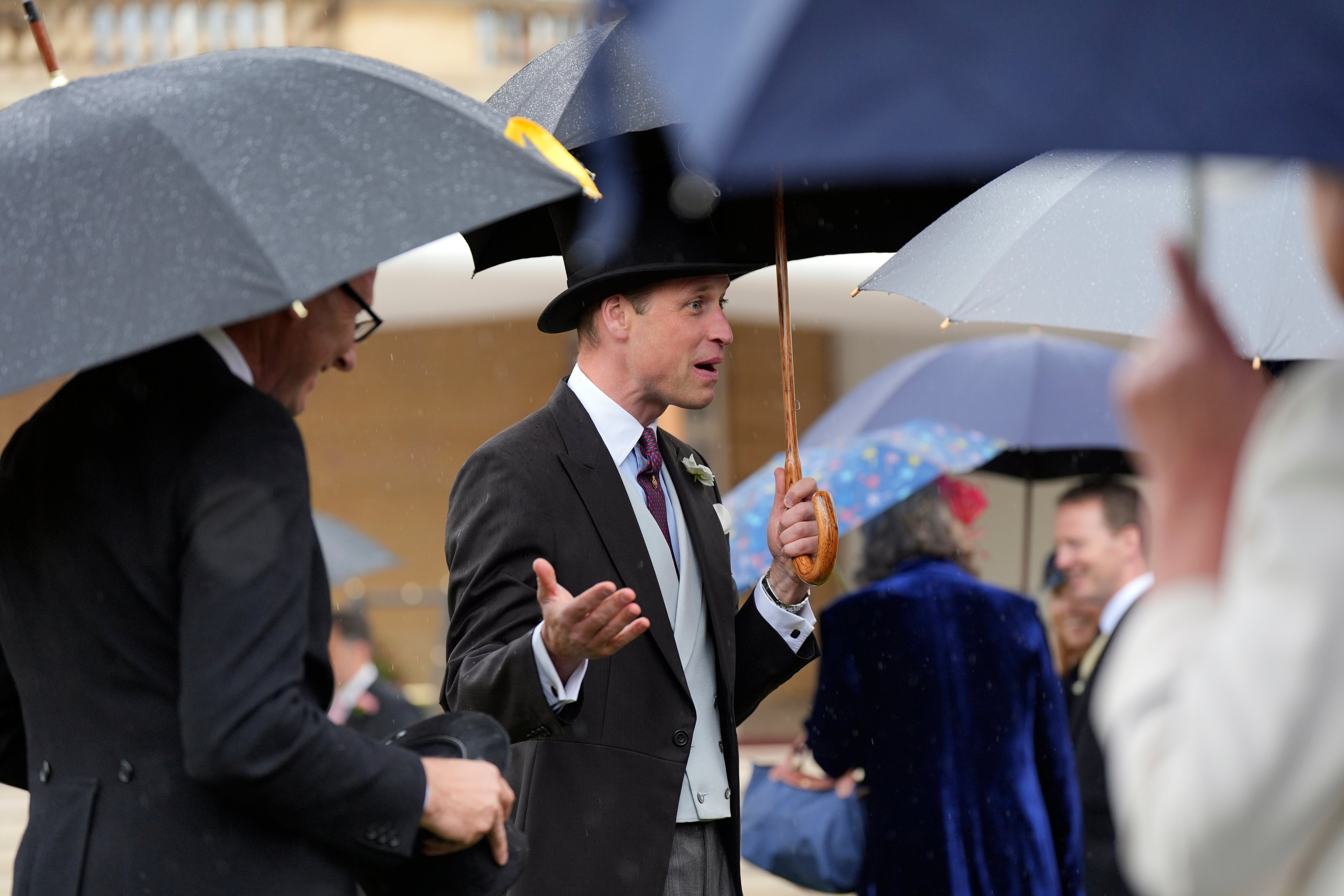Prince William revealed that Prince George has an interest in the military yesterday