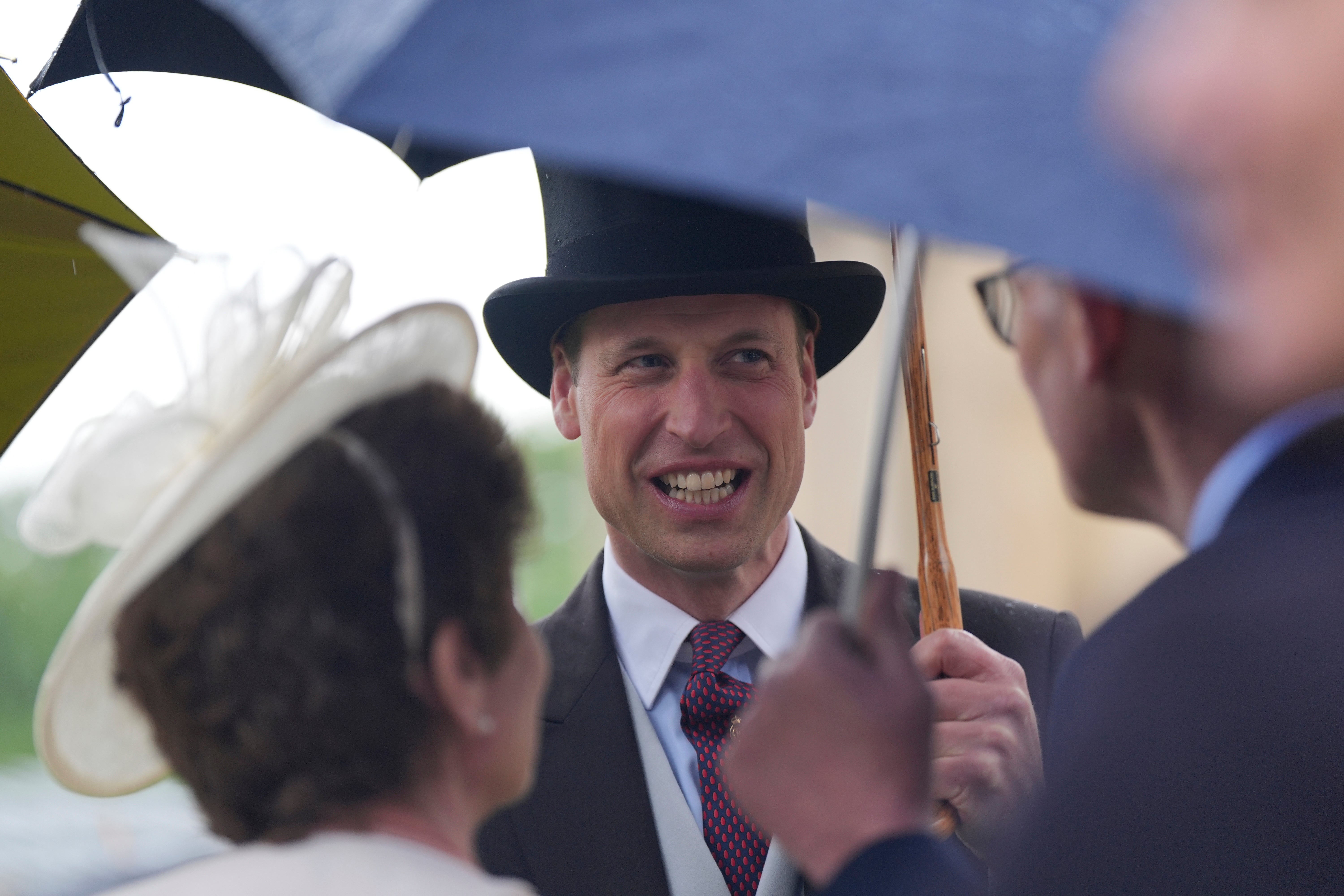 Yesterday’s Buckingham Palace garden party was a washout