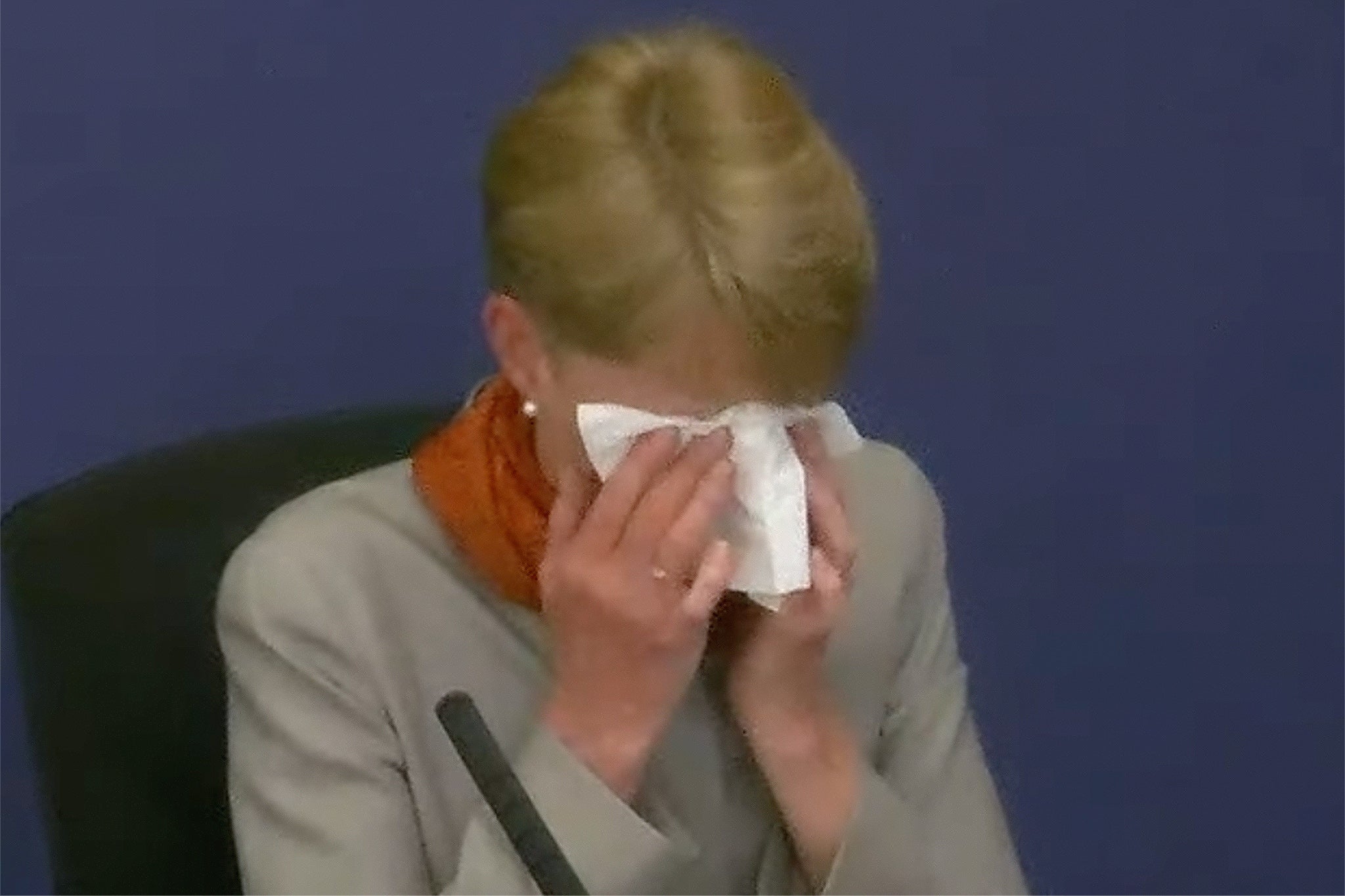 Paula Vennells cries at the Horizon inquiry