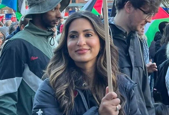 Marieha Hussain was arrested after taking part in a march for Palestine