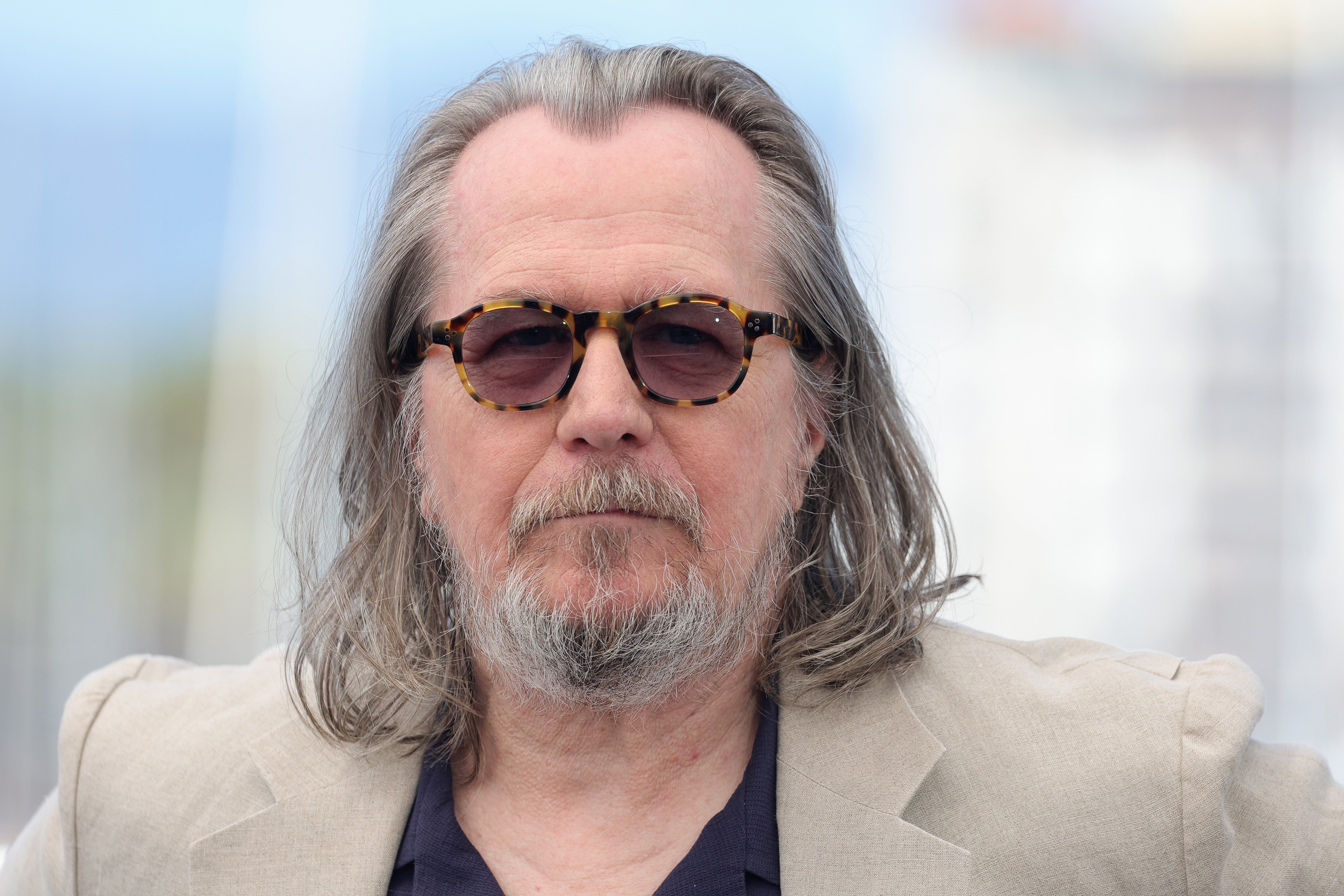 Gary Oldman attends the ‘Parthenope' Photocall at the 77th annual Cannes Film Festival