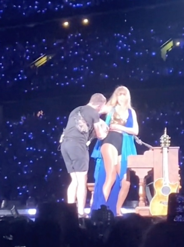 Taylor Swift’s wardrobe malfunction during night three in Stockholm, Sweden
