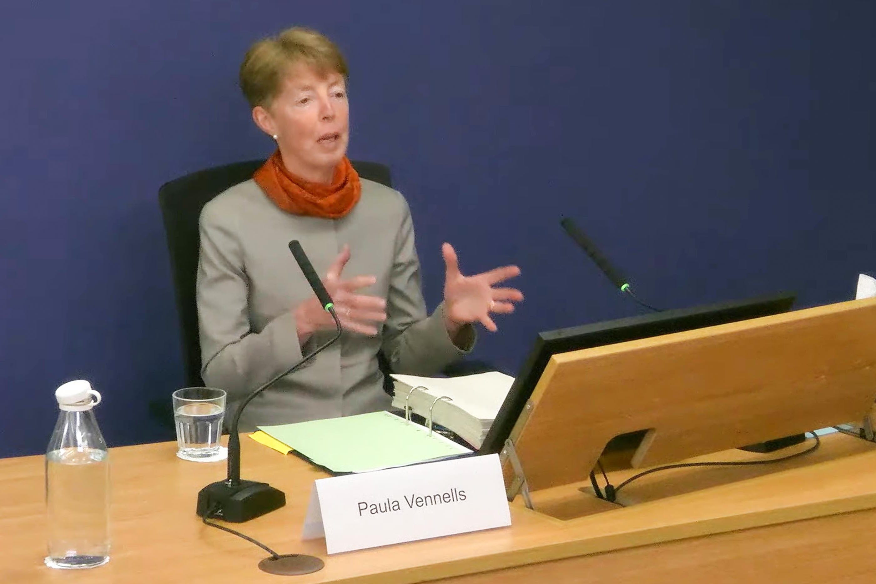 Paula Vennells gave evidence to the Horizon IT inquiry on Wednesday (Post Office Horizon IT Inquiry/PA)