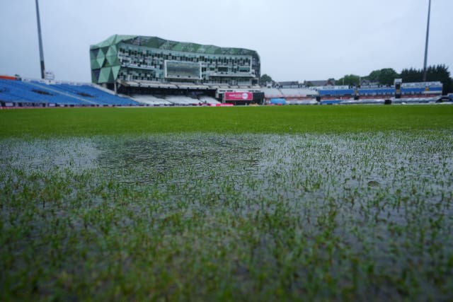 Heavy rain caused the abandonment of England’s first IT20 against Pakistan at Headingley (MIke Egerton/PA)