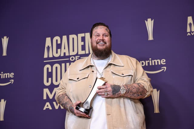 <p>Jelly Roll at the 59th Academy of Country Music Awards on 16 May </p>