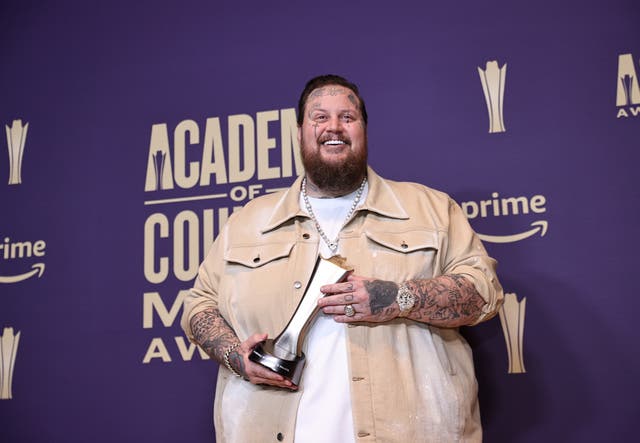 <p>Jelly Roll at the 59th Academy of Country Music Awards on 16 May </p>