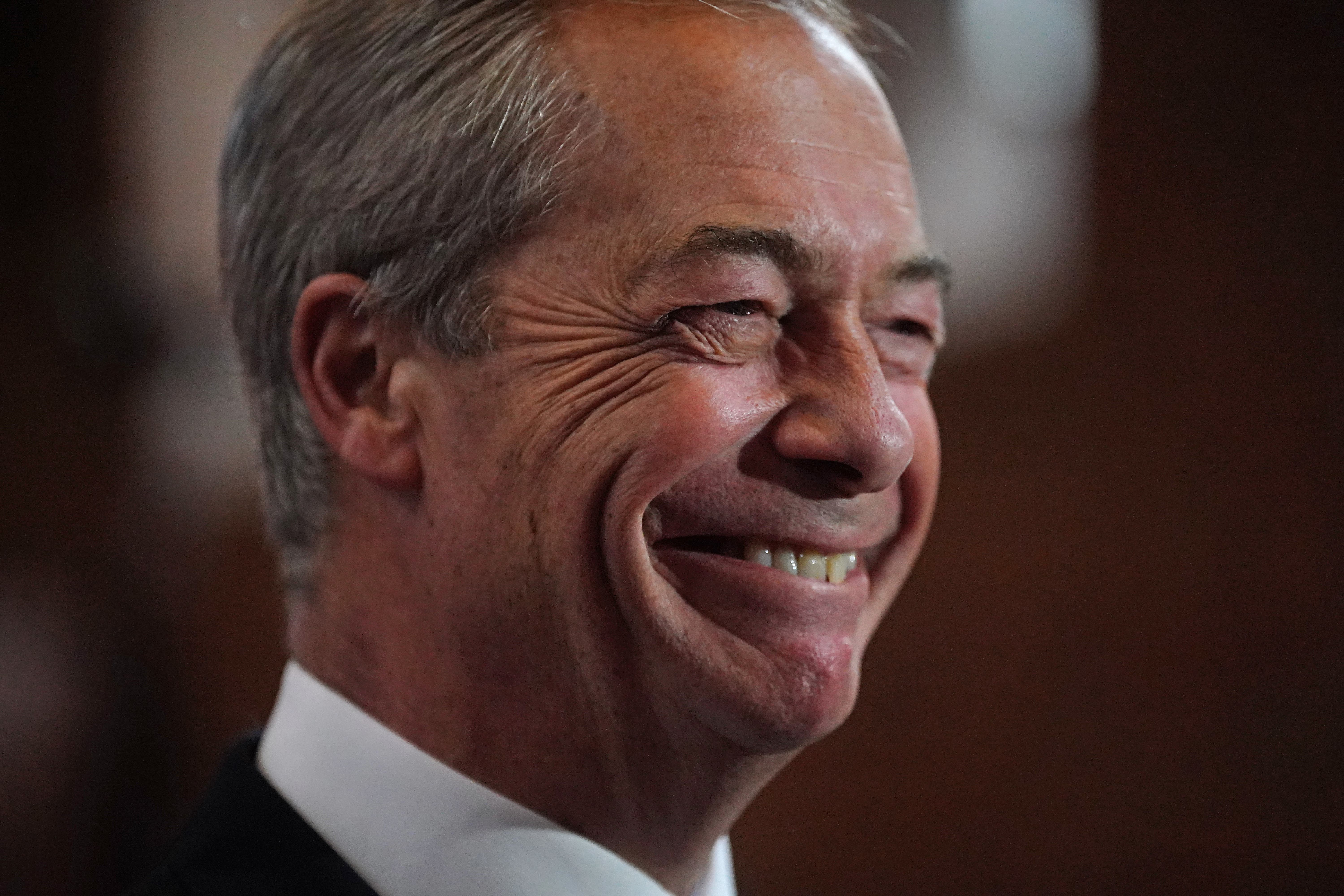 Farage was previously leader of Ukip (Victoria Jones/PA)