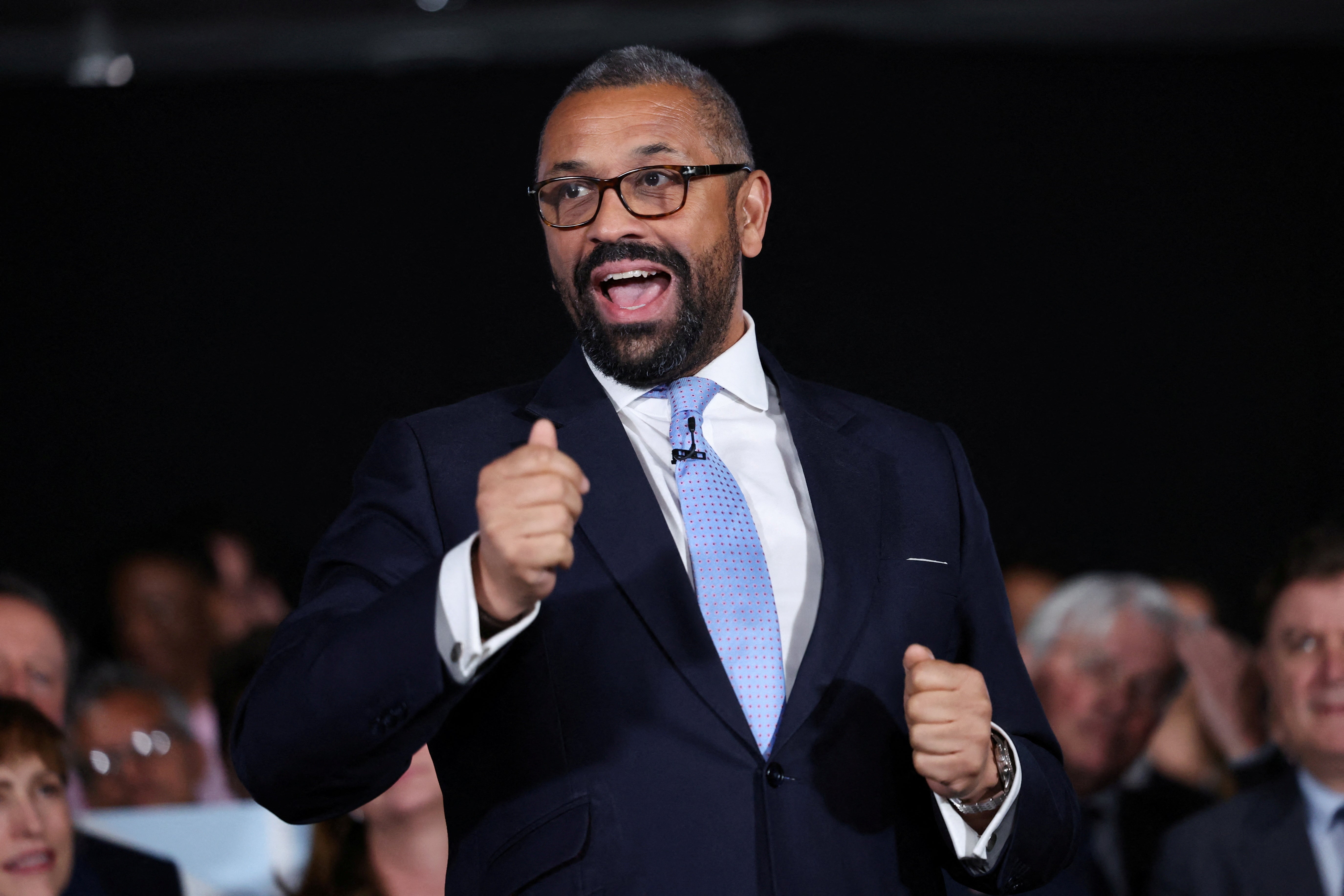 James Cleverly opens the Conservative Party rally