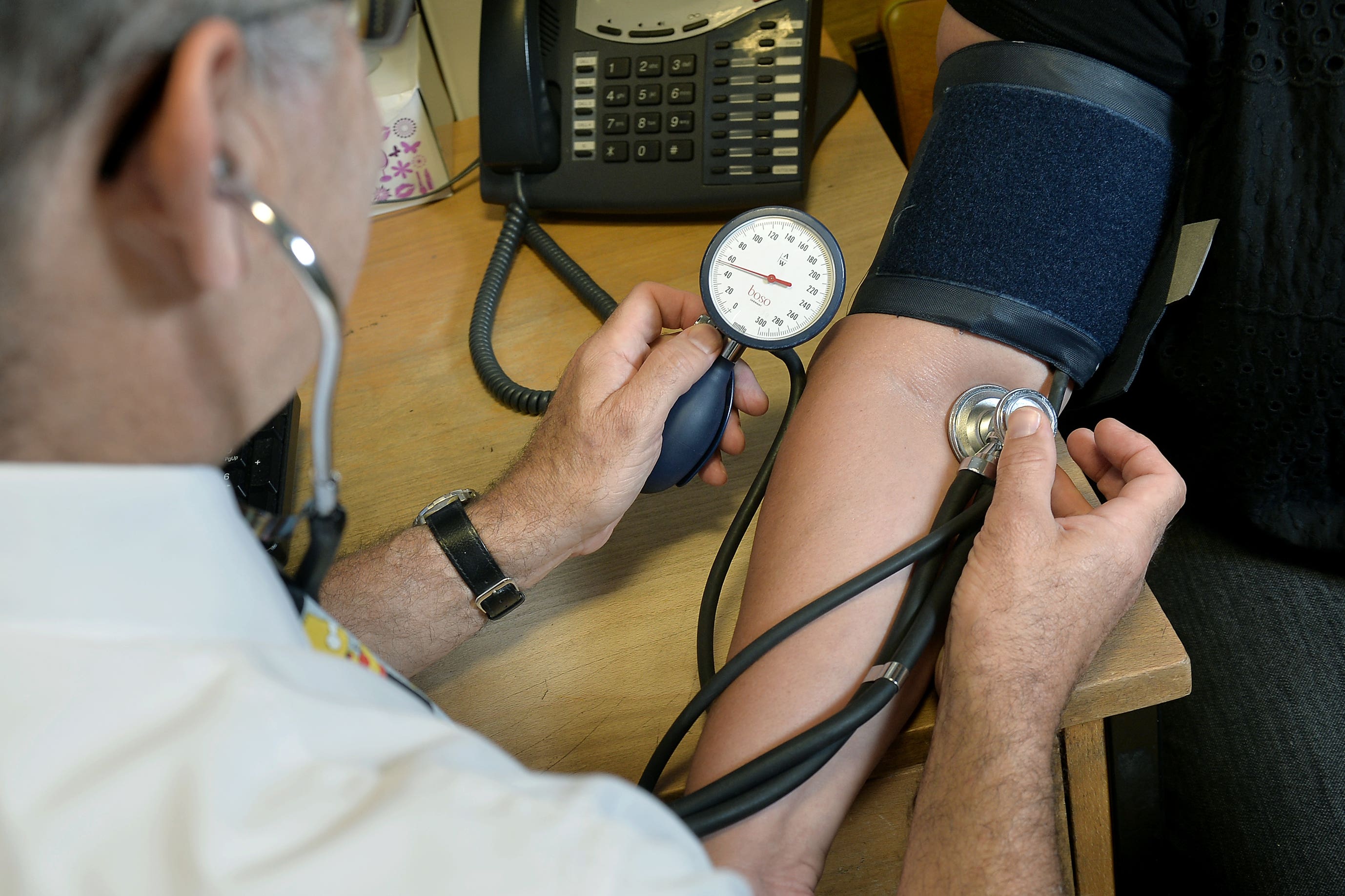 Information collected as part of routine health checks could be used to estimate a patient’s risk of developing a number of diseases over 10 years (Anthony Devlin/PA)