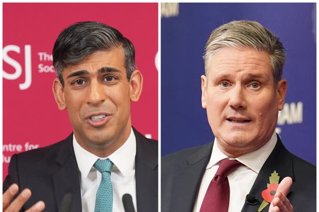 <p>Rishi Sunak and Sir Keir Starmer are hitting the campaign trail (PA)</p>