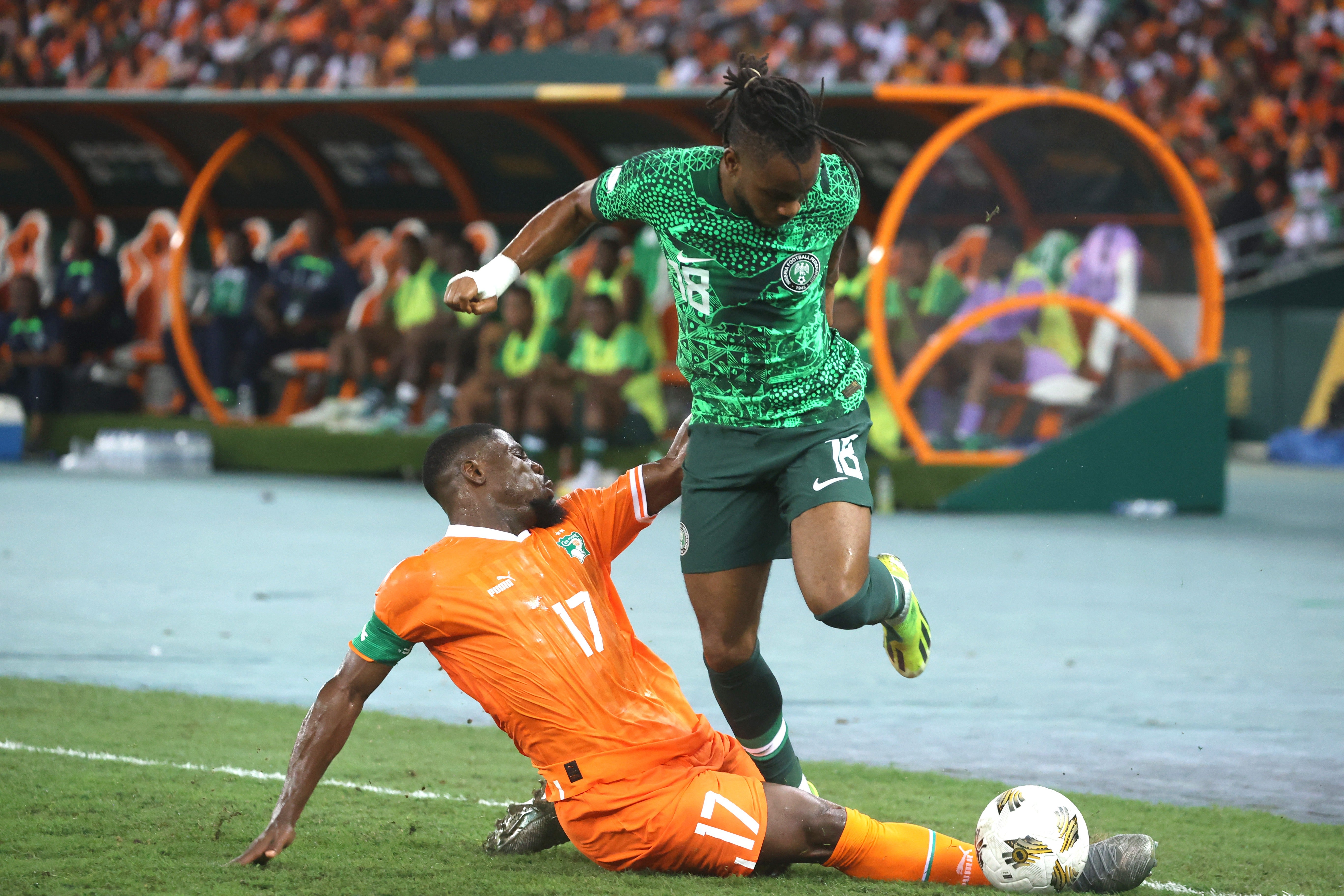 Lookman featured at the Afcon for Nigeria