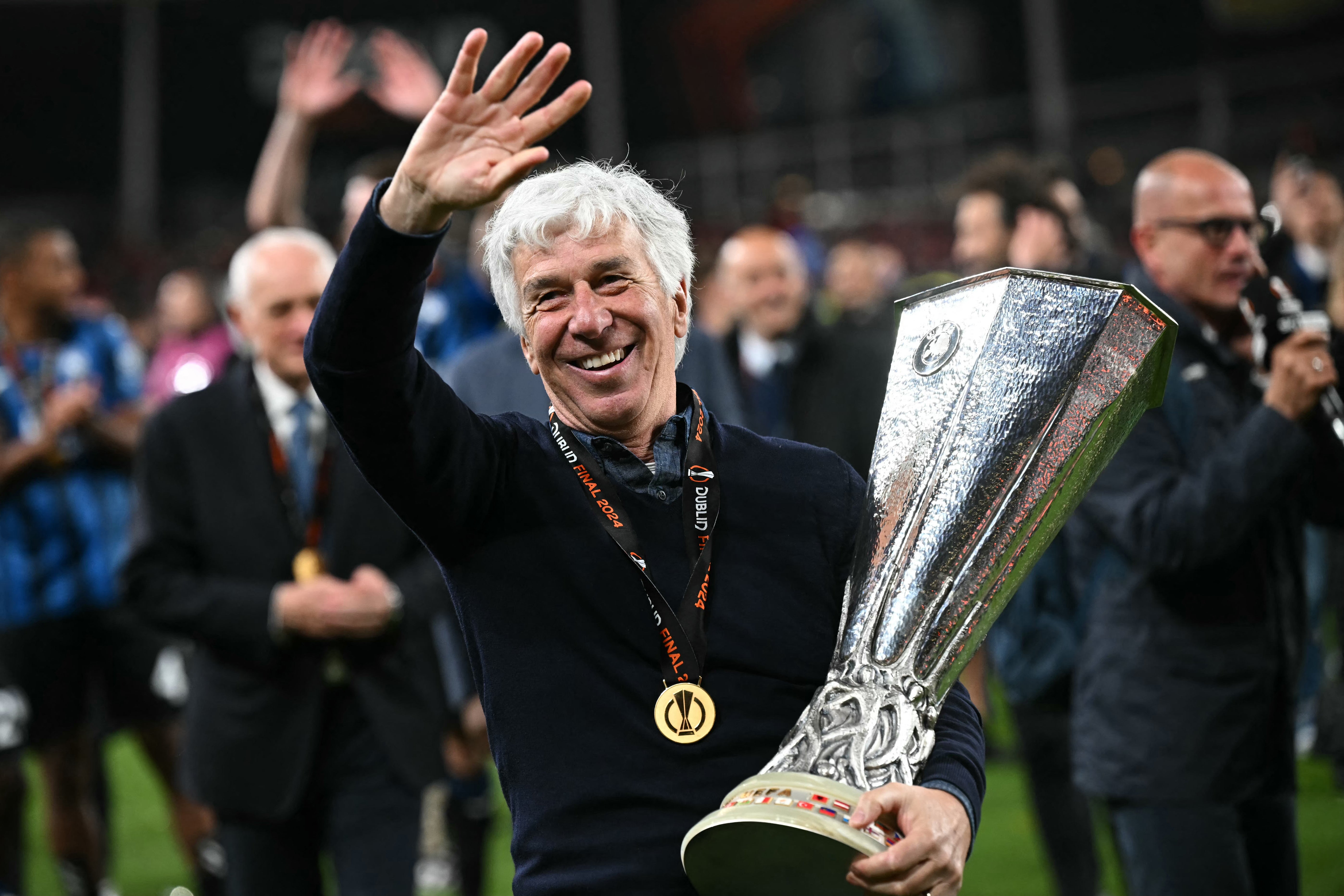 Winning the Europa League also secured a first piece of silverware for the 66-year-old.