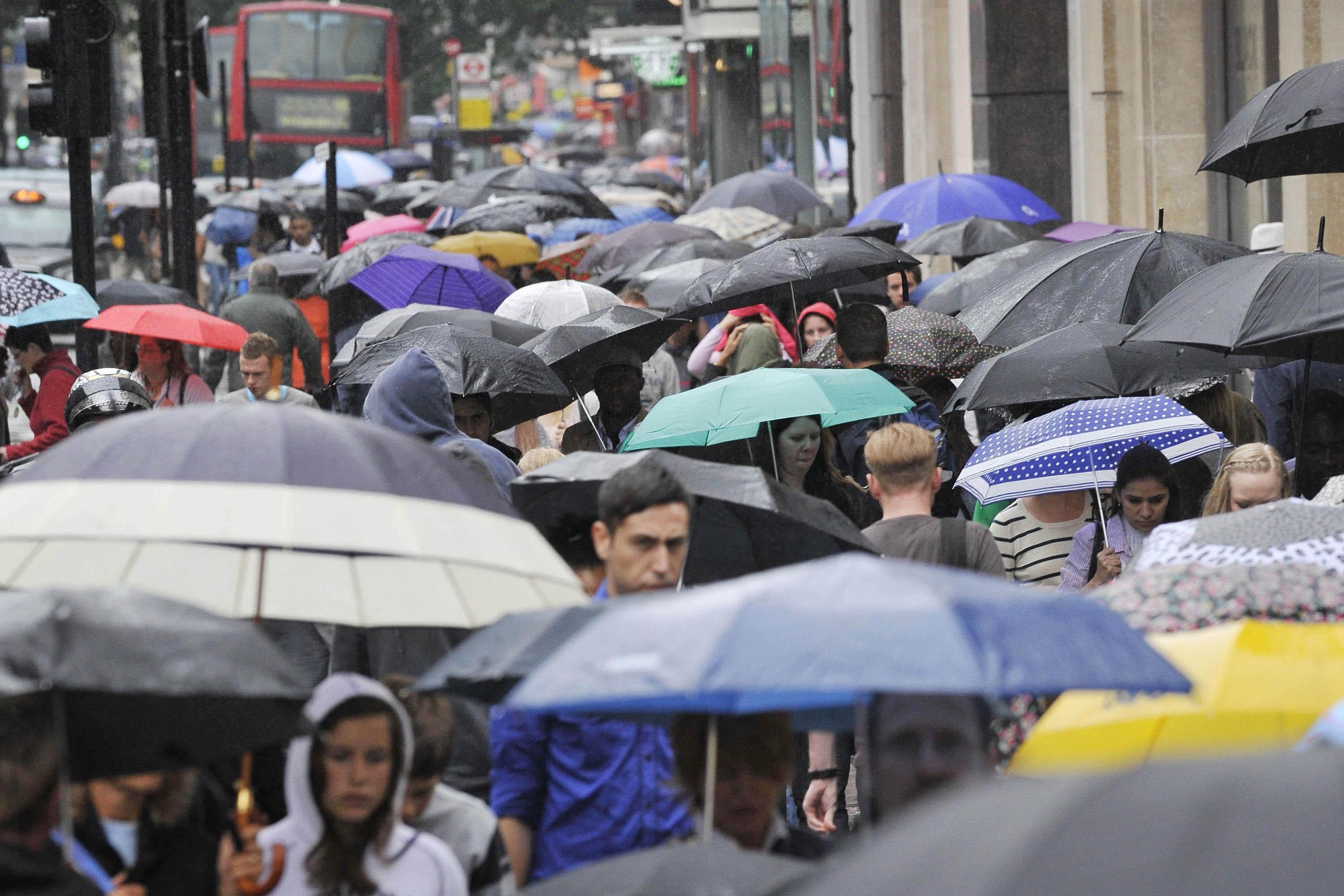 Britain was hit by heavy rain and storms in April