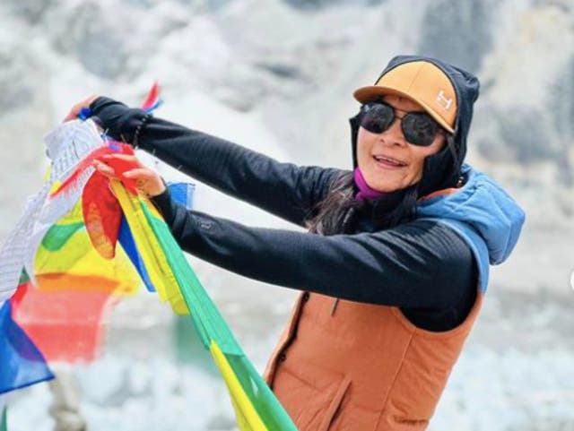 <p>Phunjo Lama from Nepal set the record for fastest ascent of Mount Everest</p>